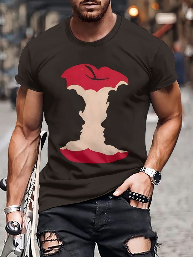 Fashionable Men's 3D Printed T-shirt - Made Of Soft And Breathable Polyester Fabric, Machine Washable, Round Neck Design, Comfortable And Casual Wear - Suitable For Daily Activities - Image 10