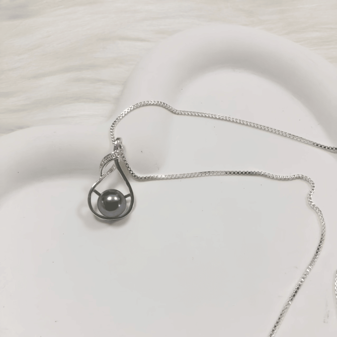 Lxalry Women's Handmade Tahitian-Black Pearl Necklace is the perfect gift for women for birthday, anniversary, Christmas gifts Wife--gift for wife Wedding birthday, anniversary jewelry-mom, girlfriend - Image 7