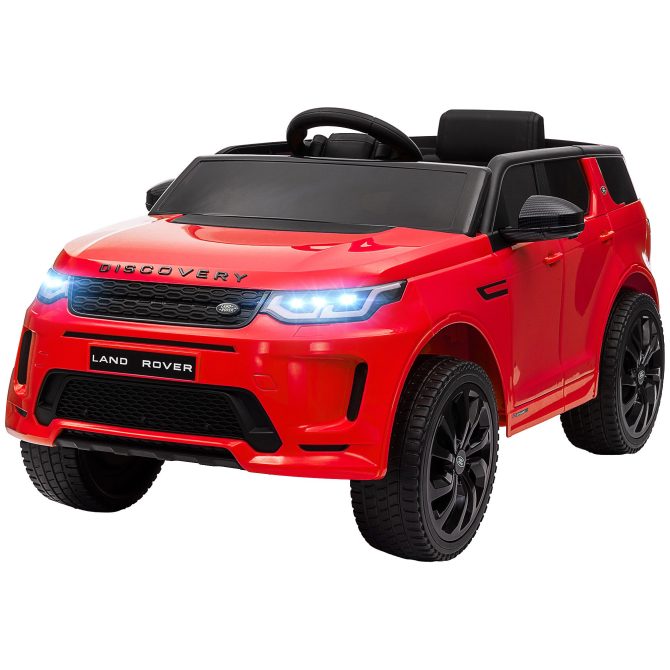 Qaba Land Rover Discovery Sport Licensed 12V Kids Ride on Car, Battery Powered Kids Electric Car with Remote Control, Soft Start, LED Lights, Music Horn, 3 Speeds, Red - Image 10