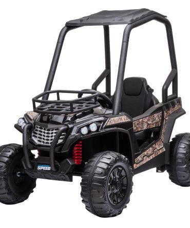 Aosom 12V Kids UTV, Battery Powered Electric Ride on Car with Music, Lights, MP3/USB, Suspension System & Remote Control, Toy Vehicle for Boys and Girls, Camo