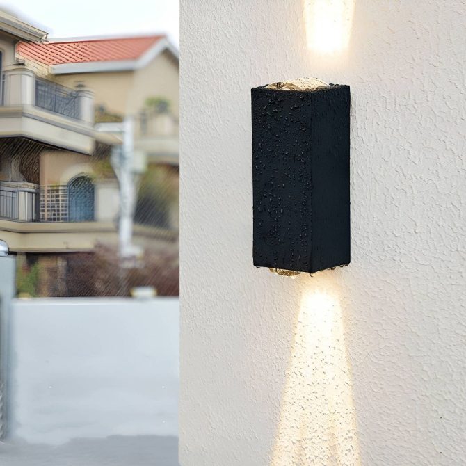 LED Waterproof Outdoor 3 Beams Wall Light, Outdoor Landscape Lights, Garden Patio Back Yard Front Door Wall Lamp - Image 4