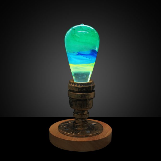 EP LIGHT Resin Wood Table Lamp, Ambient Night Lights, Birthday Gifts, Creative Lighting - Image 8