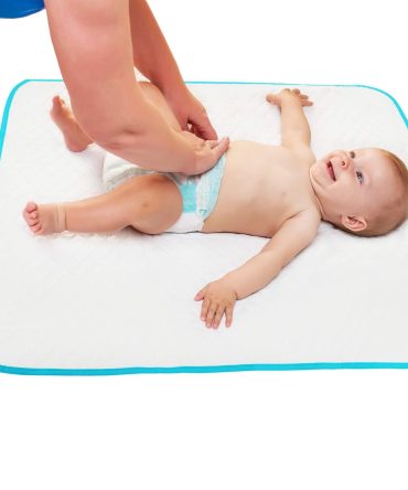 Portable Changing Pad for Home Travel Waterproof Reusable Extra Large Size 31.5 x 23.6 inch Baby Changing Mat with Reinforced Double Seams