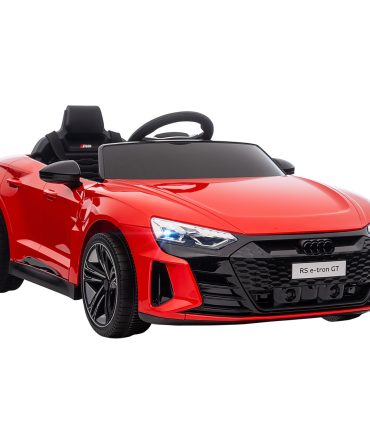 Aosom Kids Ride on Car, 12V Licensed Audi RS E-tron GT 3.1 MPH Electric Car for Kids, Ride-on Toy for Boys and Girls with Remote Control, 4 Wheels with Suspension, Horn, Music, Lights, Red