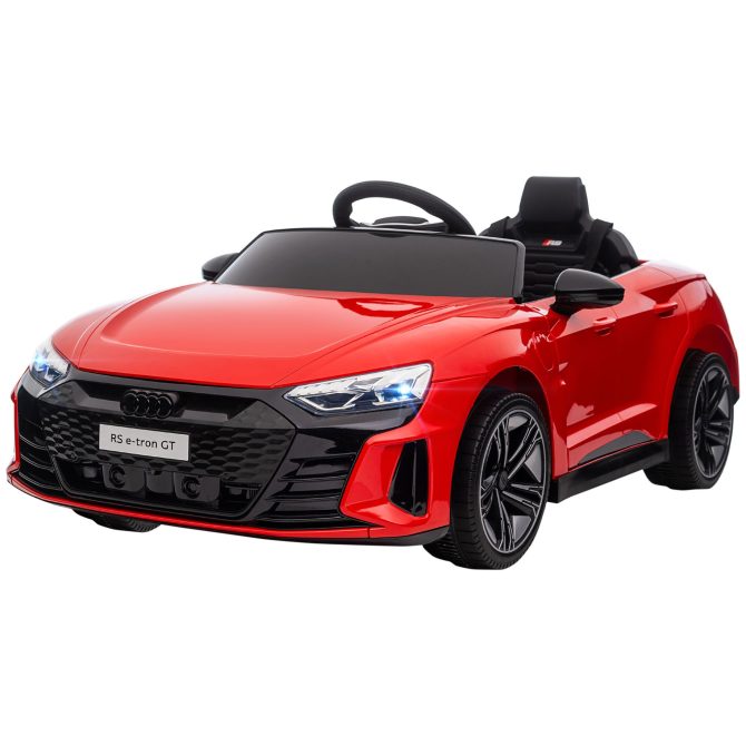 Aosom Kids Ride on Car, 12V Licensed Audi RS E-tron GT 3.1 MPH Electric Car for Kids, Ride-on Toy for Boys and Girls with Remote Control, 4 Wheels with Suspension, Horn, Music, Lights, Red - Image 10