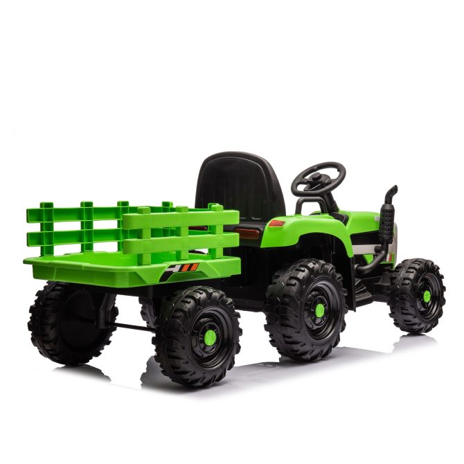 Ride on Tractor with Trailer,24V Battery Powered Electric Tractor Toy, 200w*2motor 1.86-4.97MPH/Remote Control,electric car for kids,Three speed adjustable,USB,MP3 ,Bluetooth,LED light, safety belt. - Image 15