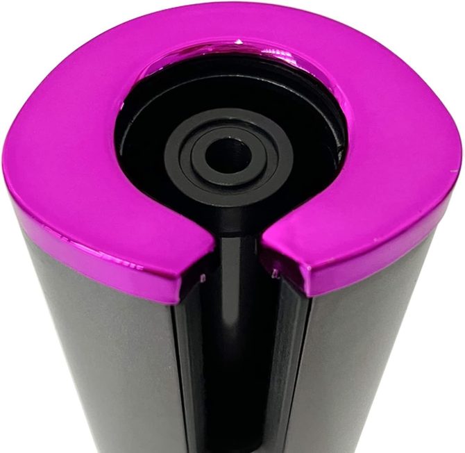 Cordless Auto Rotating Hair Curler Hair Waver Curling Iron Styling Tool Purple - Image 10