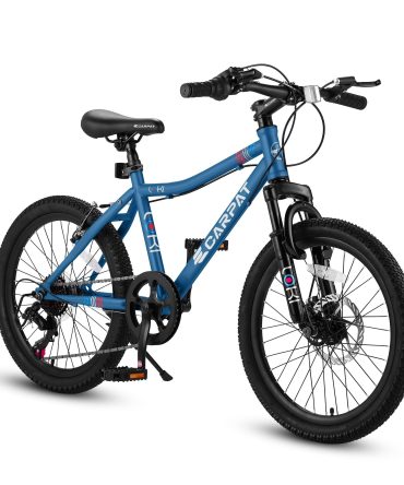 S20101 Ecarpat 20 Inch Kids Bike, Boys Girls Mountain Bike Ages 8-12, 7 Speed Teenager Children Kids' Bicycles, Front Suspension Disc U Brake, 14 Inch Height Steel Frame