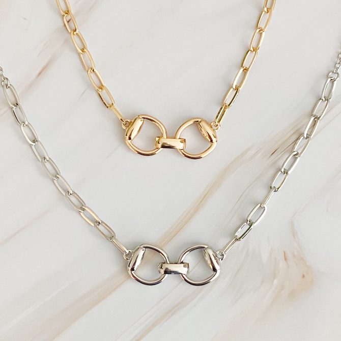 Equestrian Pendant Chain Necklace - Image 2