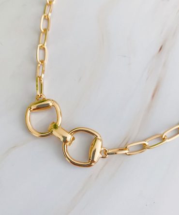 Equestrian Pendant Chain Necklace