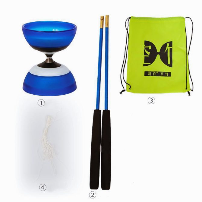 DSJUGGLING Fiberglass Diablo Sticks, Chinese Yoyo Diabolo Handsticks with Pro Slide diabolo String Set - Image 11