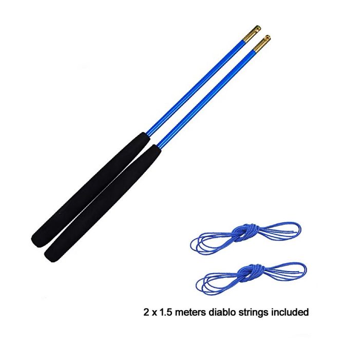 DSJUGGLING Fiberglass Diablo Sticks, Chinese Yoyo Diabolo Handsticks with Pro Slide diabolo String Set - Image 12