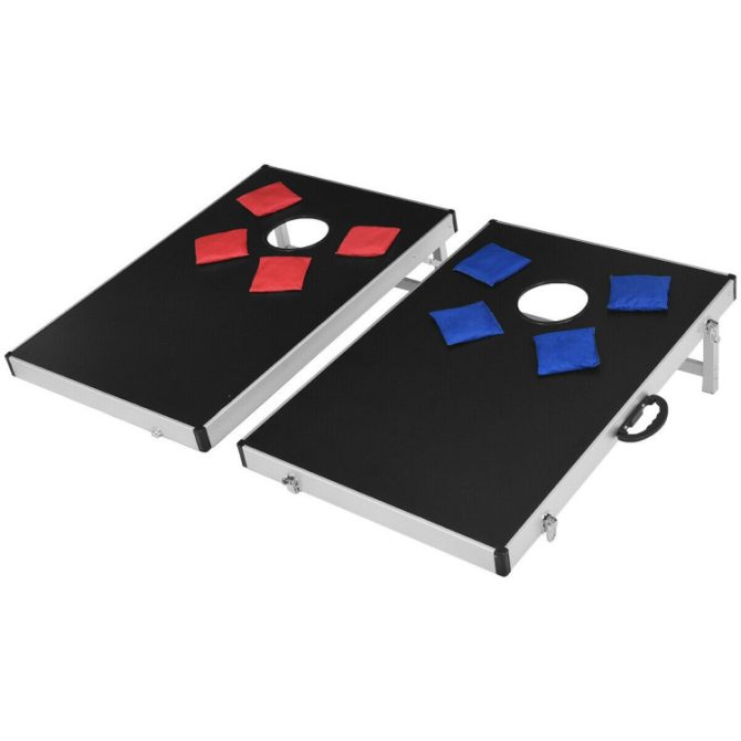 Cornhole Set with Foldable Design and Side Handle - Image 2