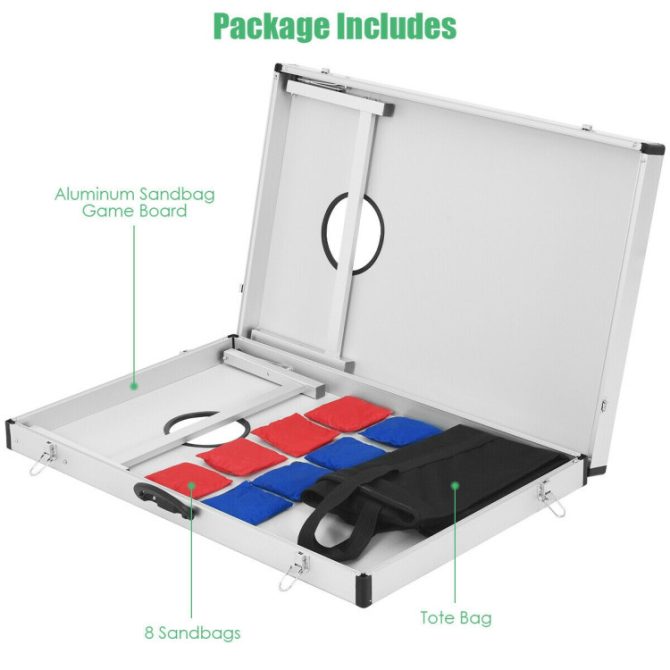 Cornhole Set with Foldable Design and Side Handle - Image 3