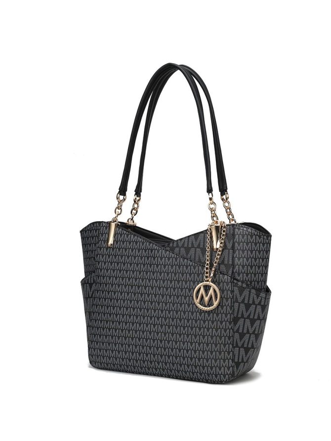 MKF Collection Jules M Logo Printed Vegan Leather Women Tote Bag by Mia k - Image 41