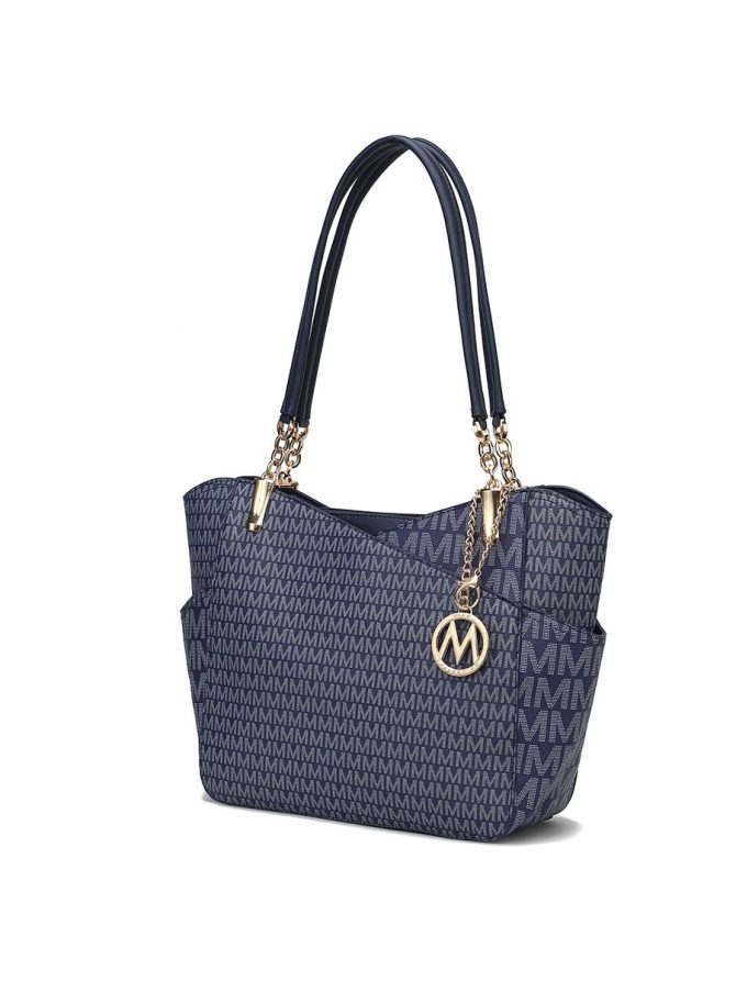 MKF Collection Jules M Logo Printed Vegan Leather Women Tote Bag by Mia k - Image 27