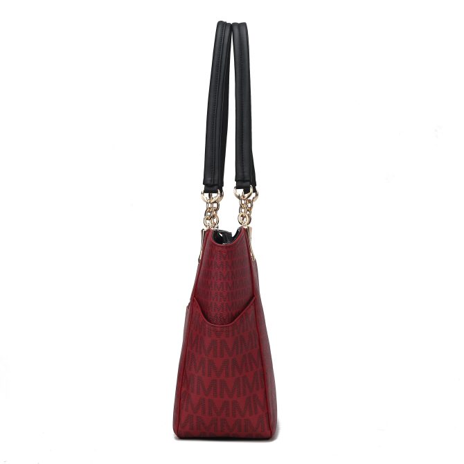 MKF Collection Jules M Logo Printed Vegan Leather Women Tote Bag by Mia k - Image 12