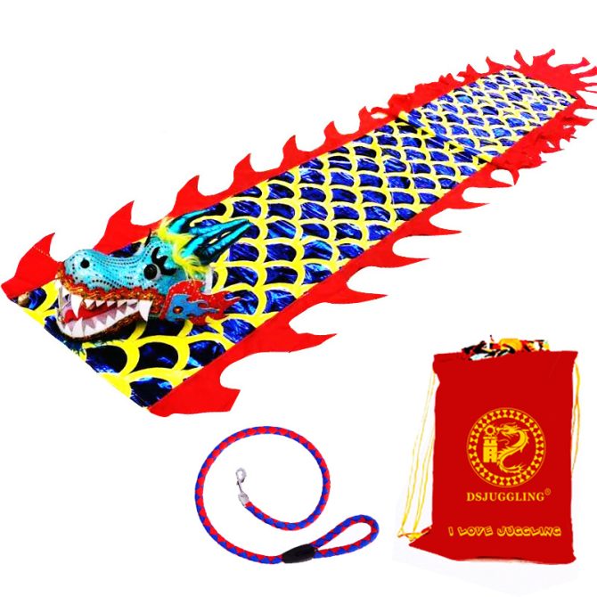 Lightweight Dragon Poi with 3D Dragon Head & Swing Rope Combo for Kids and Beginners, Flowy Dragon Ribbon Streamer Outdoor Fitness Golden Dragon Stage Prop Set - Image 76