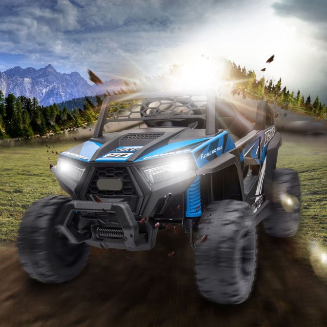 12V kids Ride On Mini UTV, Electric Car with Front LED Lights and Horn, Single Seat with a Safety Belt, Forward/Reverse Function - Image 2