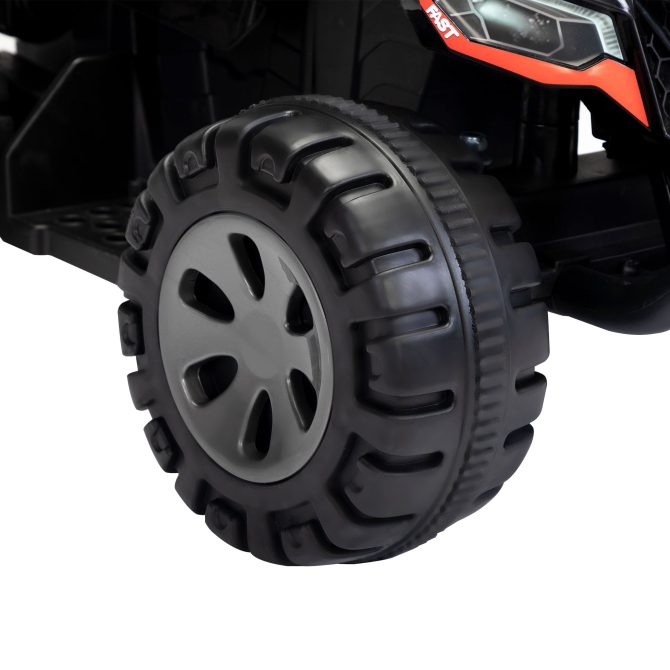 Kids Ride-on ATV, 6V Battery Powered Electric Quad Car with Music, LED Lights and Spray Device, 4 Wheeled Ride-on Toy for Toddlers Age 3-5, Black - Image 14