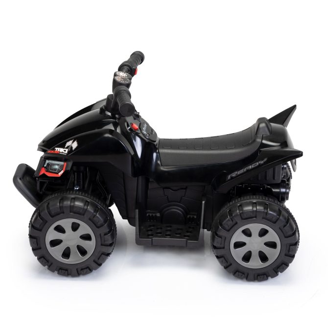 Kids Ride-on ATV, 6V Battery Powered Electric Quad Car with Music, LED Lights and Spray Device, 4 Wheeled Ride-on Toy for Toddlers Age 3-5, Black - Image 6