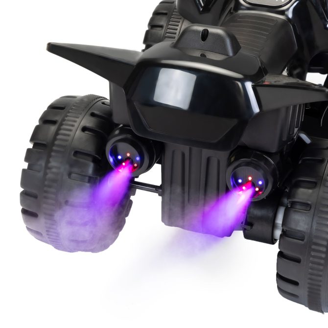 Kids Ride-on ATV, 6V Battery Powered Electric Quad Car with Music, LED Lights and Spray Device, 4 Wheeled Ride-on Toy for Toddlers Age 3-5, Black - Image 10