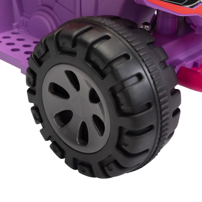 Kids Ride-on ATV, 6V Battery Powered Electric Quad Car with Music, LED Lights and Spray Device, 4 Wheeled Ride-on Toy for Toddlers Age 3-5, Rose Red - Image 9