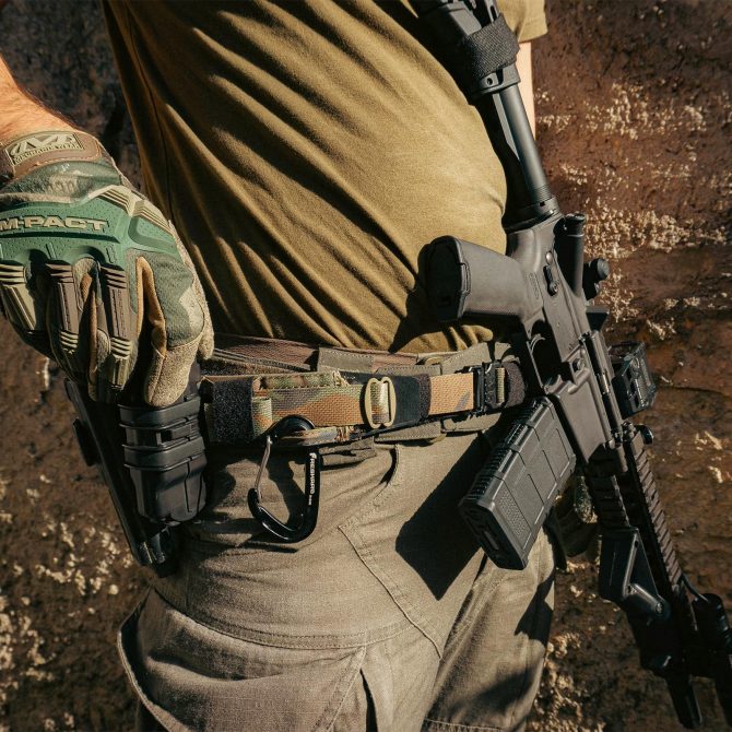 VOTAGOO Tactical Belt, 1.75'' MOLLE Battle Belt with Quick Release Buckle, Low Profile Laser-Cut Battle Belt for Range - Image 7