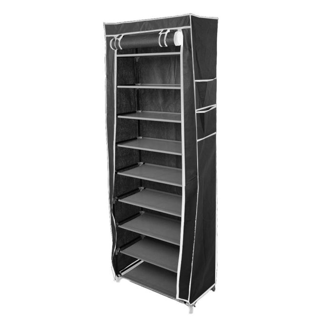 10 Layer 9 Grid Shoe Rack Shelf Storage Closet Organizer Cabinet Multiple Colors - Image 15
