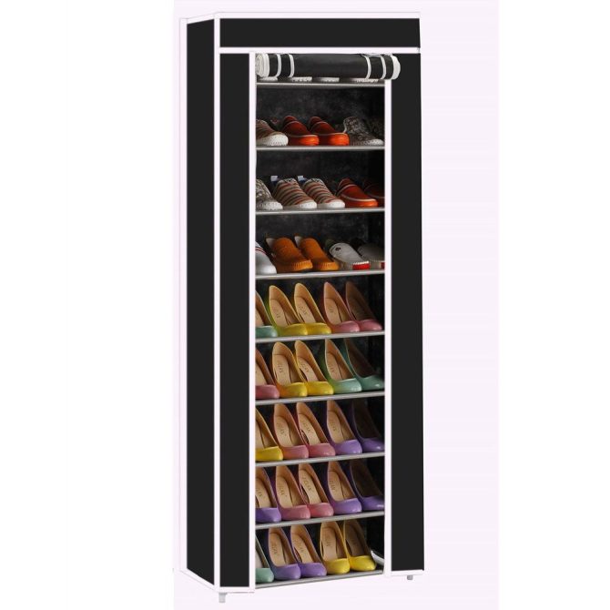 10 Layer 9 Grid Shoe Rack Shelf Storage Closet Organizer Cabinet Multiple Colors - Image 13
