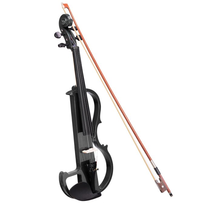 4/4 Violin Electric Violin(right hand)Black - Image 2