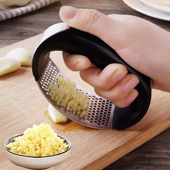 Stainless Steel Garlic Press - Image 10