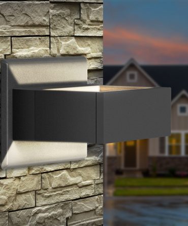 Inowel Wall Sconce LED Integrated Porch Light Modern Waterproof IP54 Wall Lamps Outdoor Up/Down Skeleton Light 17505