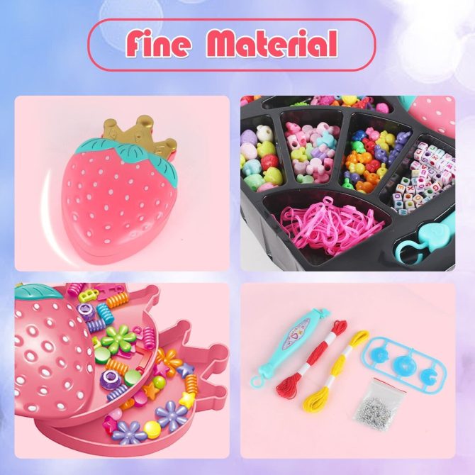 Jewellery Craft Kit - Creative Cases Childrens Bracelet and Necklace Making Kit Girls Toys Gifts - Image 2