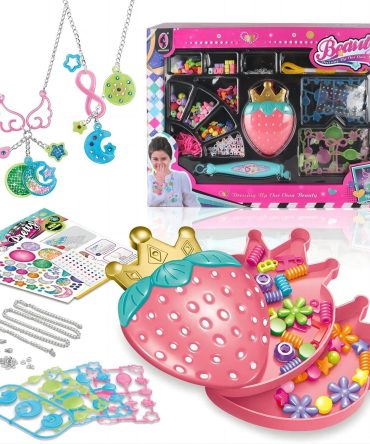 Jewellery Craft Kit - Creative Cases Childrens Bracelet and Necklace Making Kit Girls Toys Gifts