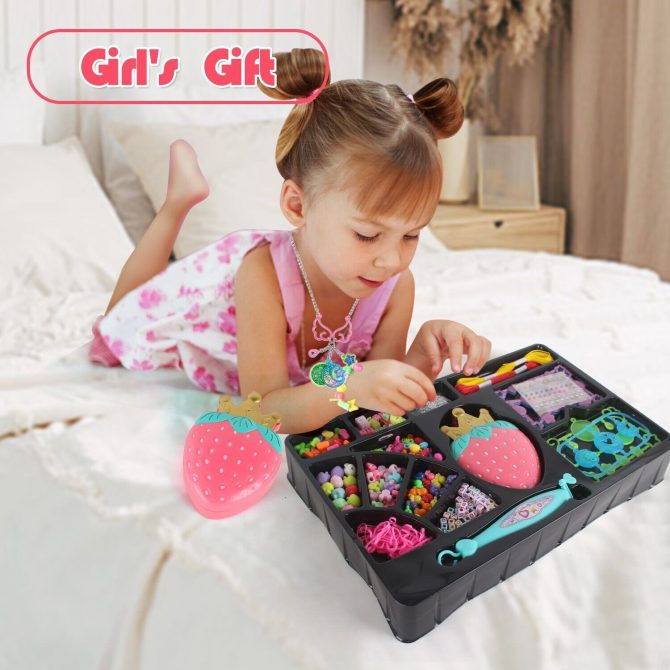 Jewellery Craft Kit - Creative Cases Childrens Bracelet and Necklace Making Kit Girls Toys Gifts - Image 8
