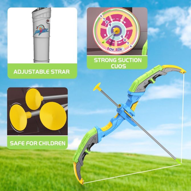 Bow and Arrow Set for Kids, Toyokar Archery Set Toy with Light-up LEDs, 10 suction bows and arrows, indoor and outdoor sports toys.Boys Kids Gifts Toys - Image 12