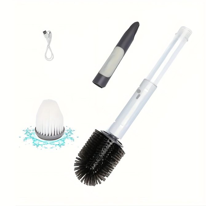 Electric cleaning brush Can add detergent, liquid cleaning brush with 2/5/6 heads, Can add cleaning solution, 2 replaceable brush heads, simple to use, efficient cleaning, electric cleaning brush - Image 30