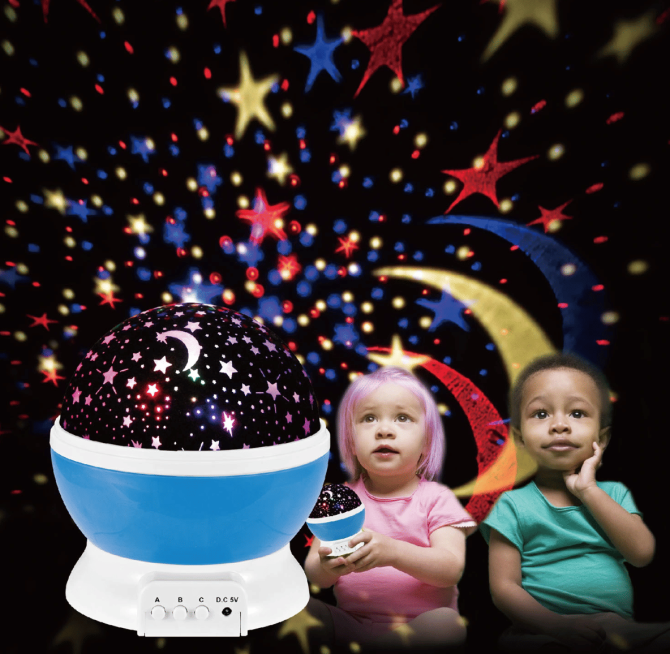 LED Star Sky Projector Night Light Kids Rotating Starry Night Lamp USB Sleep Light Xmas Gift - Image 4