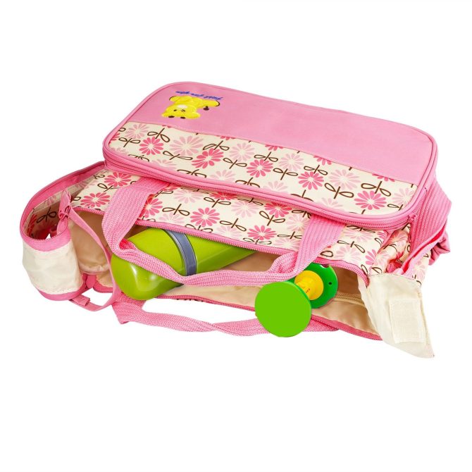 5PCS Baby Nappy Diaper Bags Set Mummy Diaper Shoulder Bags w/ Nappy Changing Pad Insulated Pockets Travel Tote Bags - Image 14