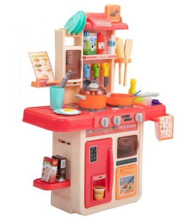 Kids Kitchen Playset Toys - Pink XH