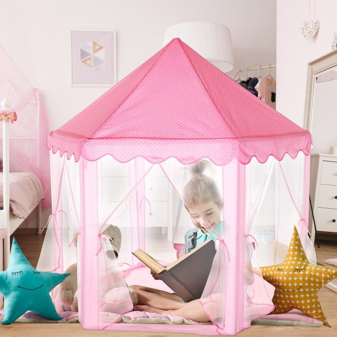 Kids Play Tents Princess for Girls Princess Castle Children Playhouse Indoor Outdoor Use - Image 4