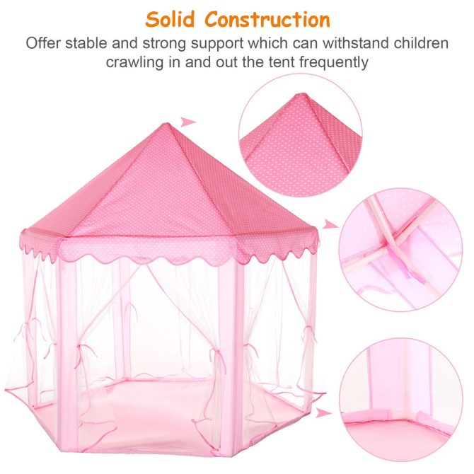 Kids Play Tents Princess for Girls Princess Castle Children Playhouse Indoor Outdoor Use - Image 9