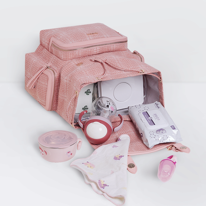 SUNVENO Diaper Bag Backpack, Baby Changing Bag Nappy Tweed Baby Diaper Bags Multifunction Waterproof for Travel - Image 16
