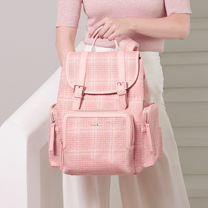SUNVENO Diaper Bag Backpack, Baby Changing Bag Nappy Tweed Baby Diaper Bags Multifunction Waterproof for Travel - Image 12
