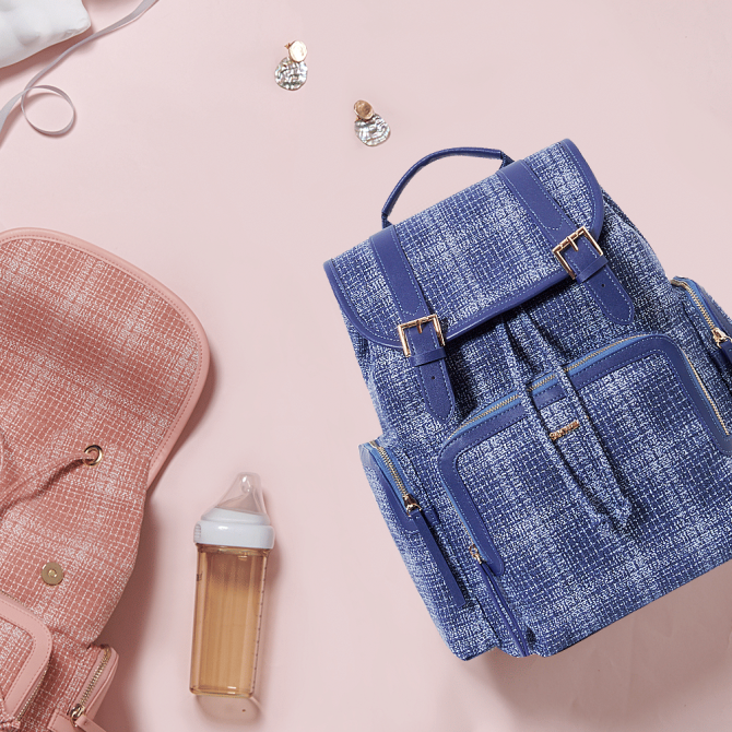 SUNVENO Diaper Bag Backpack, Baby Changing Bag Nappy Tweed Baby Diaper Bags Multifunction Waterproof for Travel - Image 6