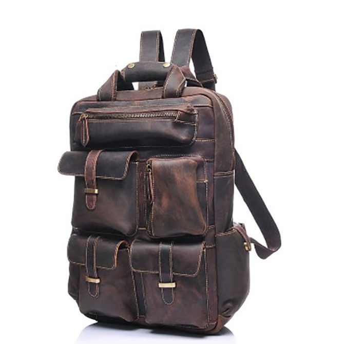 The Shelby Backpack | Handmade Genuine Leather Backpack - Image 2