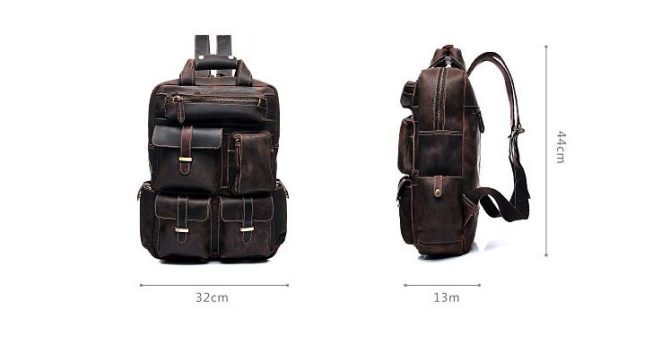 The Shelby Backpack | Handmade Genuine Leather Backpack - Image 5