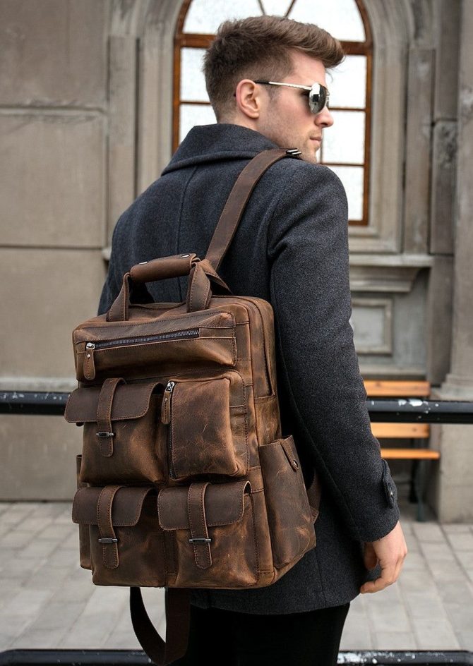 The Shelby Backpack | Handmade Genuine Leather Backpack - Image 8