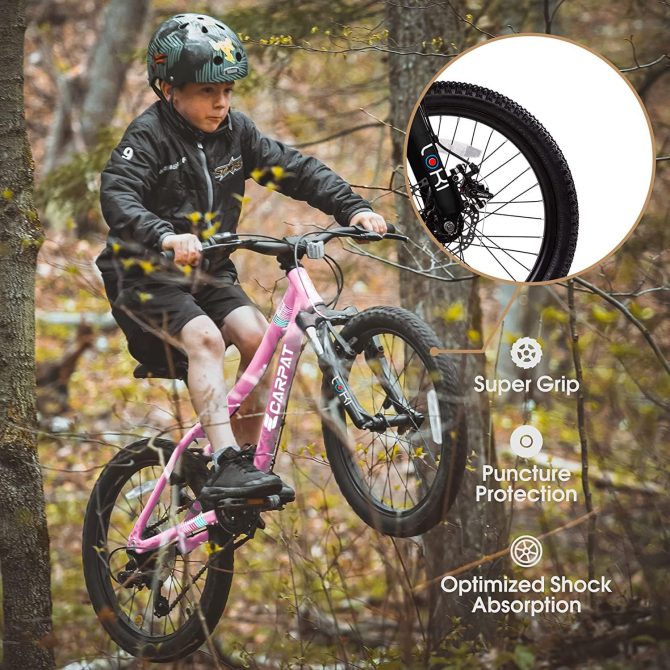 S20101 20 Inch Kids' Bike, Boys Girls Mountain Bike Ages 8-12, 7 Speed Teenager Children Kids' Bicycles, Front Suspension Disc Brake Rear V-Brake, High Steel Frame - Image 8